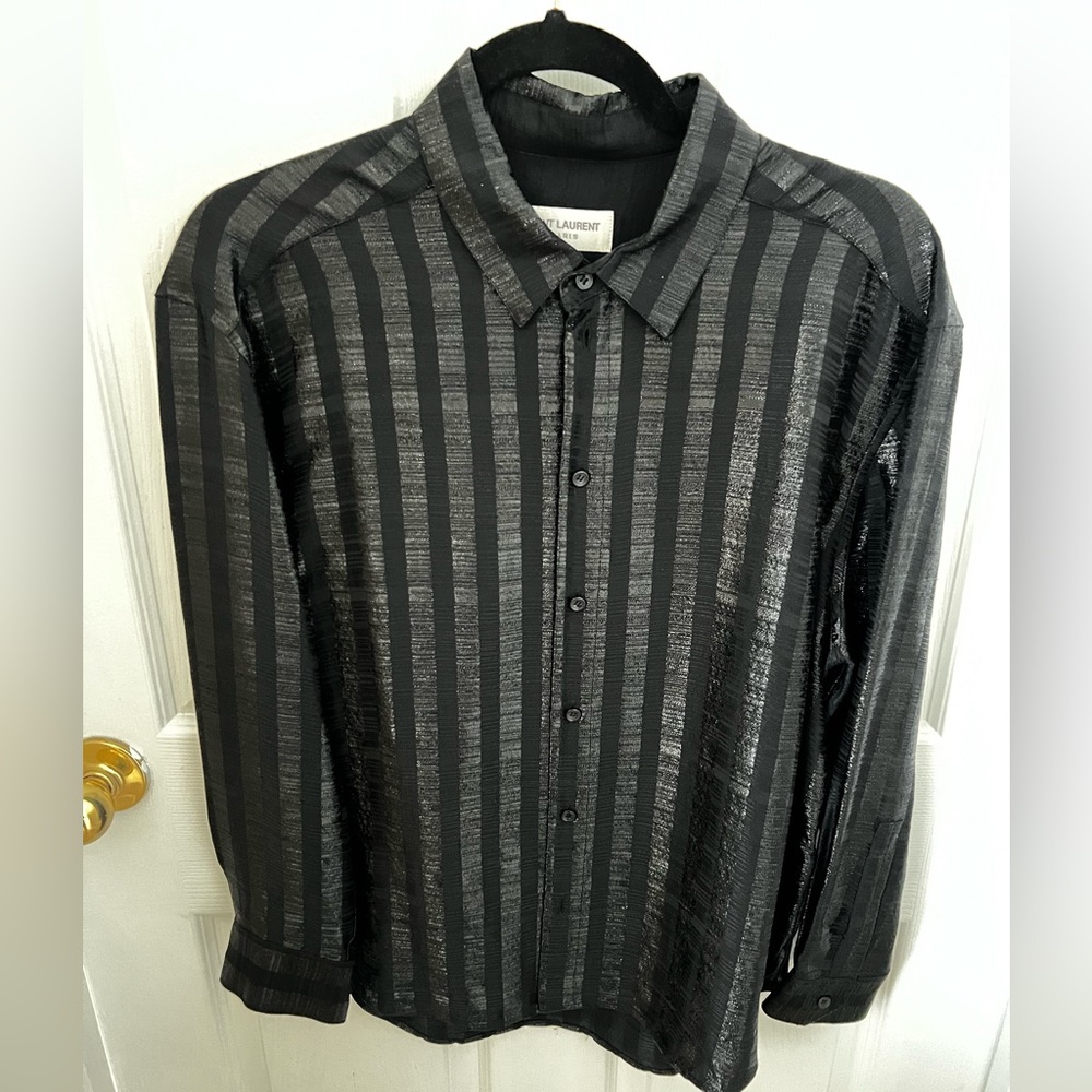 Saint Laurent formal front buttons shirt.size F40|| US10